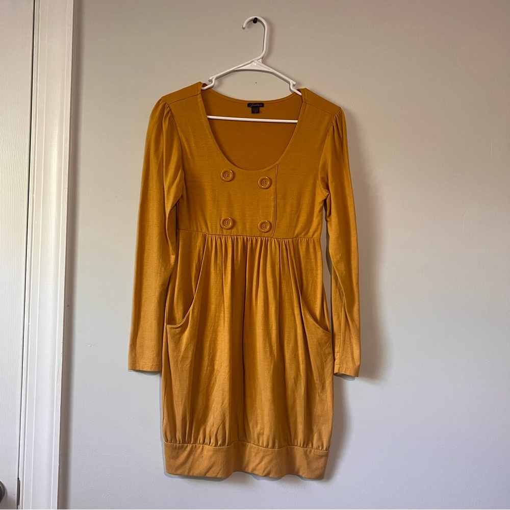 FEATHERS Long-sleeved Dress with Pockets